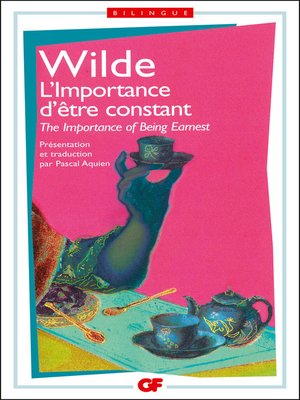 cover image of L'importance d'être constant / The Importance of Being Earnest